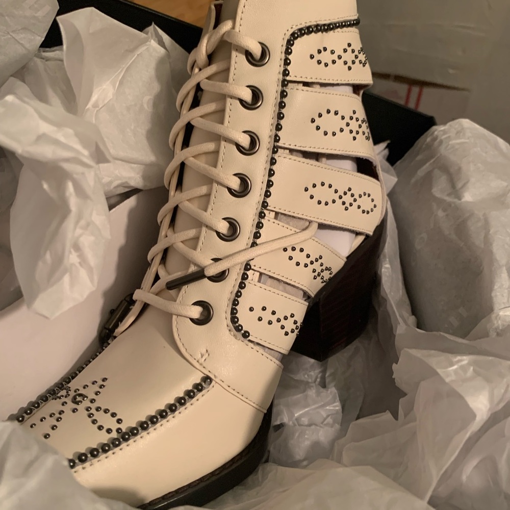 Coach Studded Paisley Boots